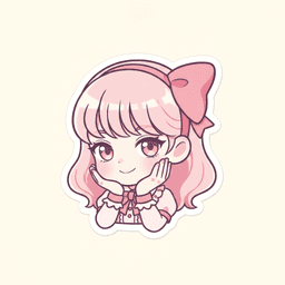 計算派ぶりっ子のキャラクターイラスト